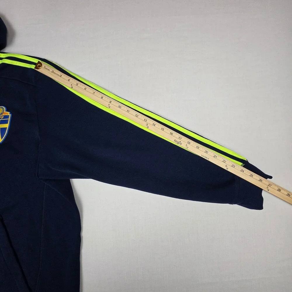 Adidas Sweden SvFF Full Zip Hoodie Mens 2XL Football Sweatshirt World Cup